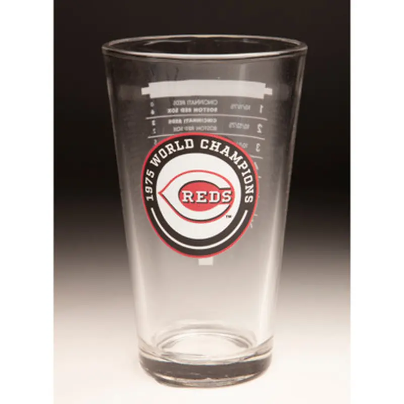 1975 Cincinnati Reds World Series Champions 16 ounce Pint Glass 