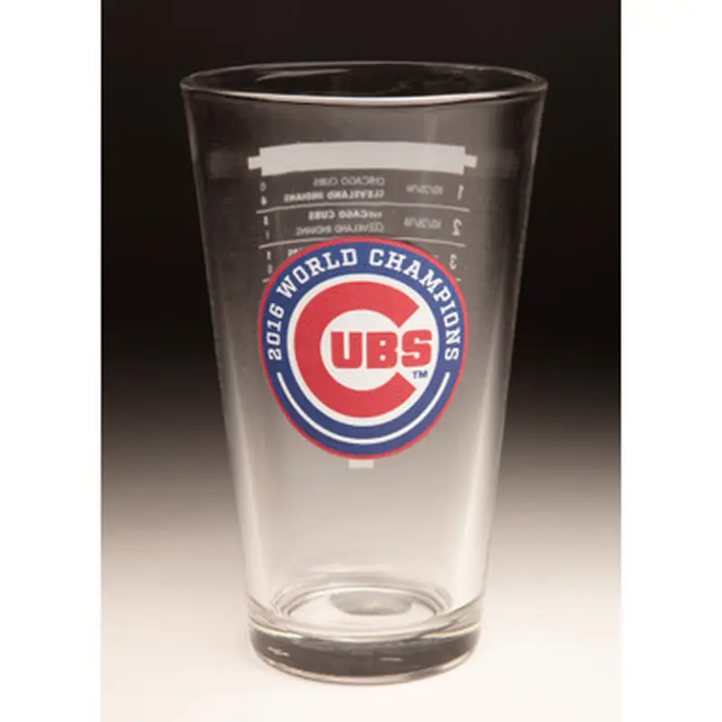 2016 Chicago Cubs World Series Champions 16 ounce Pint Glass 