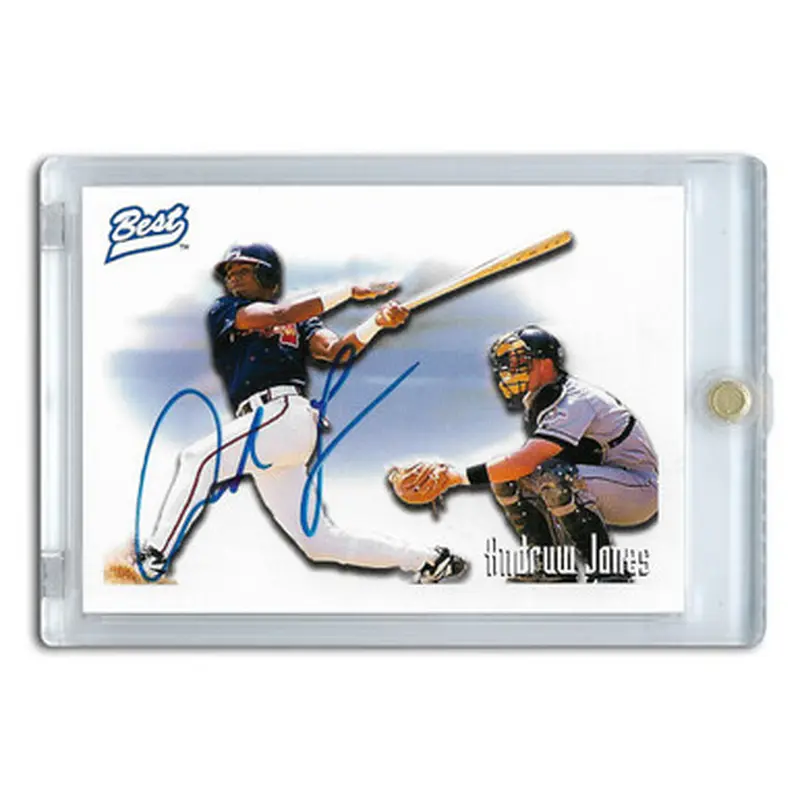 Andruw Jones Autographed Card 1996 Best Player of the Year 