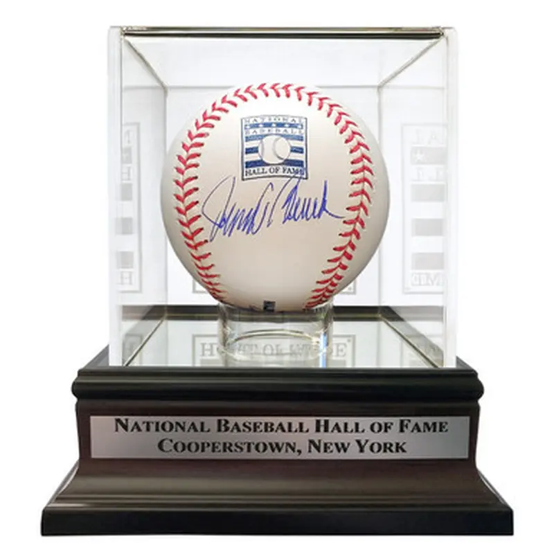 Johnny Bench Autographed Hall of Fame Logo Baseball with Case (Fanatics) 