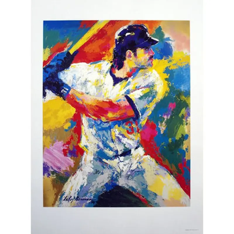 Mike Piazza By LeRoy Neiman Offset 26 x 36 Lithograph 