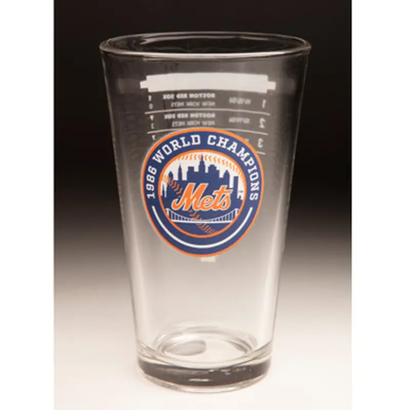 1986 New York Mets World Series Champions 16 ounce Pint Glass 