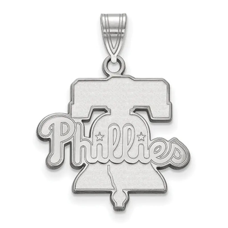 LogoArt Philadelphia Phillies Sterling Silver Large Pendant 