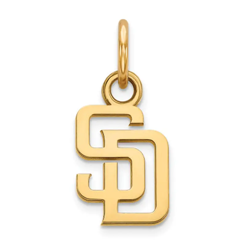 LogoArt San Diego Padres 10k Gold Logo Extra Small Pendant 