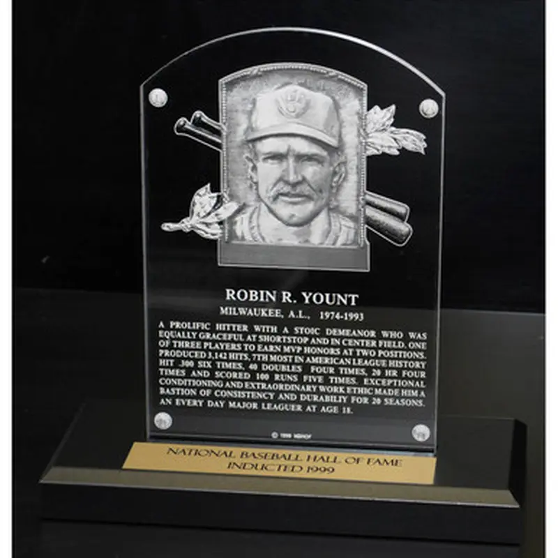 Robin Yount Acrylic Replica Hall of Fame Plaque 