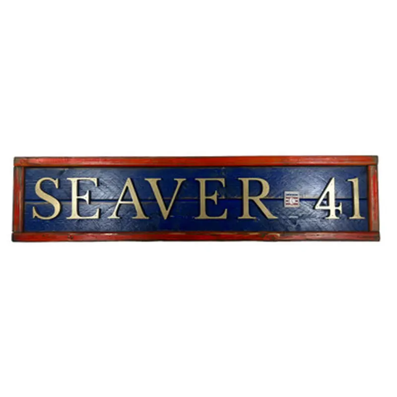 Tom Seaver Hall of Fame Distressed Wood 25 Inch Classic Name & Number Framed Sign 