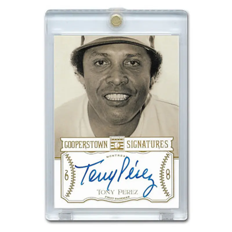 Tony Perez Autographed Card 2013 Panini Cooperstown Signatures Ltd Ed 99 
