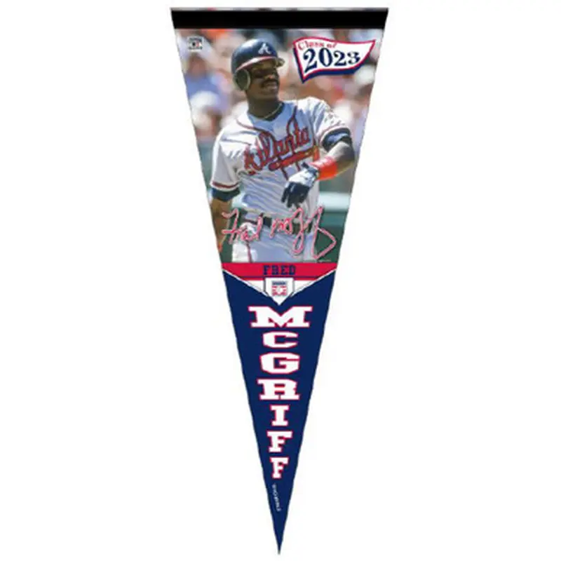Fred McGriff Atlanta Braves Hall of Fame Class of 2023 12 x 30 Image Pennant 