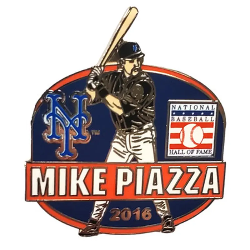 Mike Piazza New York Mets Hall of Fame Class of 2016 Collectors Pin 