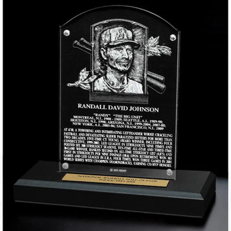 Randy Johnson Acrylic Replica Hall of Fame Plaque 