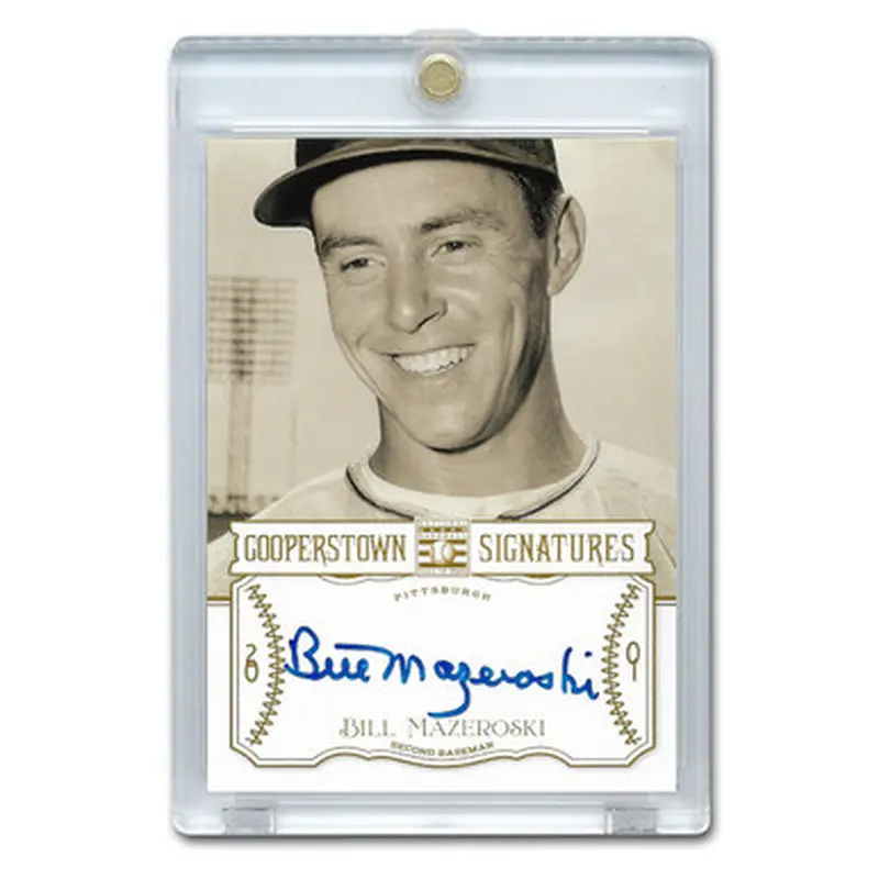 Bill Mazeroski Autographed Card 2013 Panini Cooperstown Signatures Ltd Ed of 300 