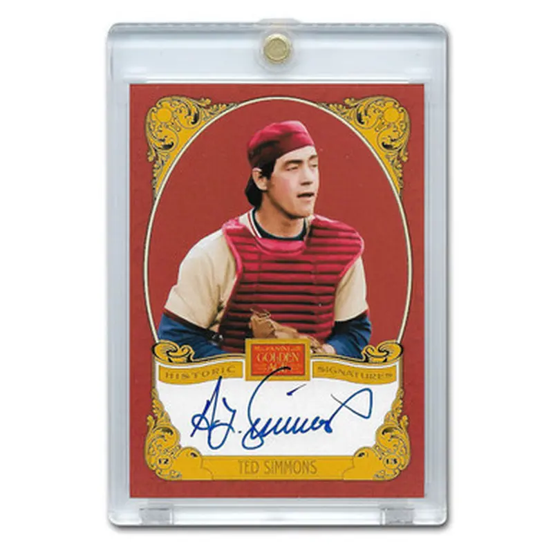Ted Simmons Autographed Card 2013 Panini Golden Age Historic Signatures # TS 