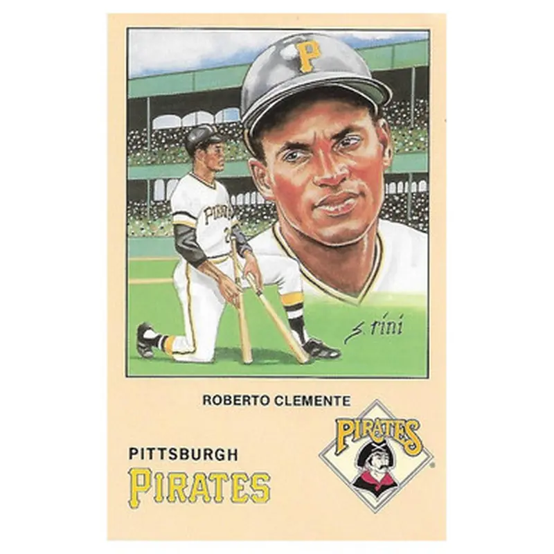 Historic Limited Editions 1990 Roberto Clemente Postcard Set of 12 