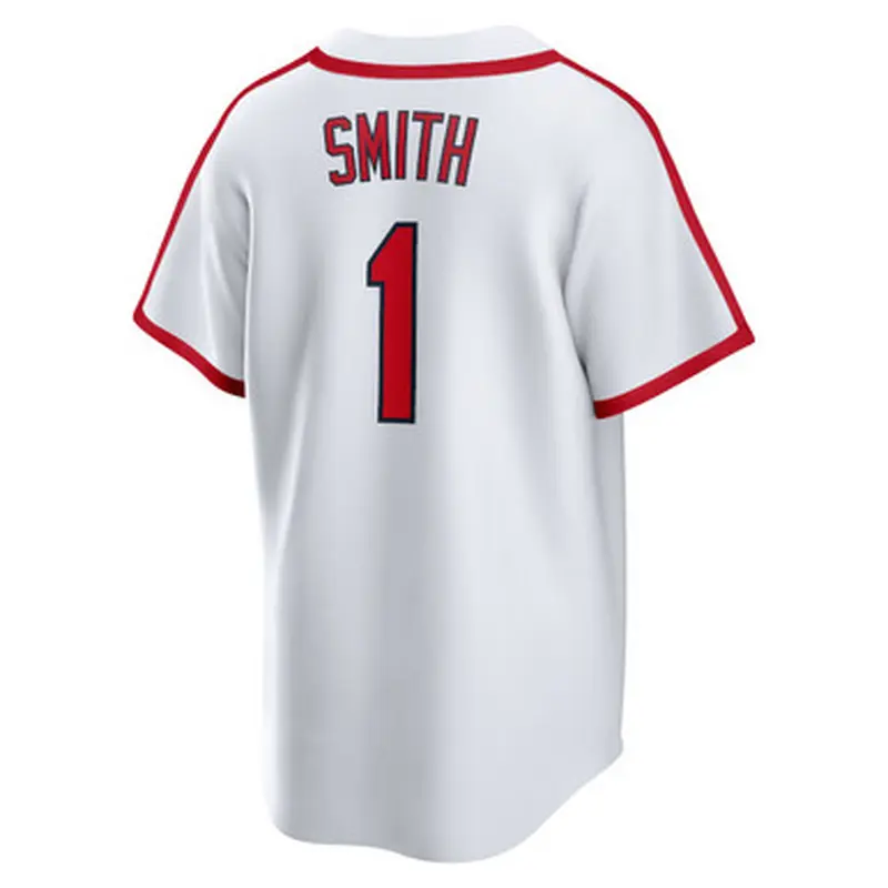 Mens Nike Ozzie Smith St. Louis Cardinals Cooperstown Collection White Jersey Size L