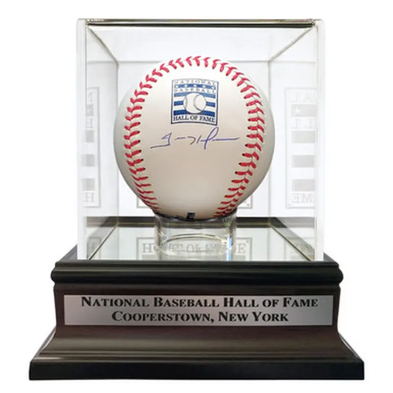 Trevor Hoffman Autographed Hall of Fame Logo Baseball with HOF Case (Beckett) 