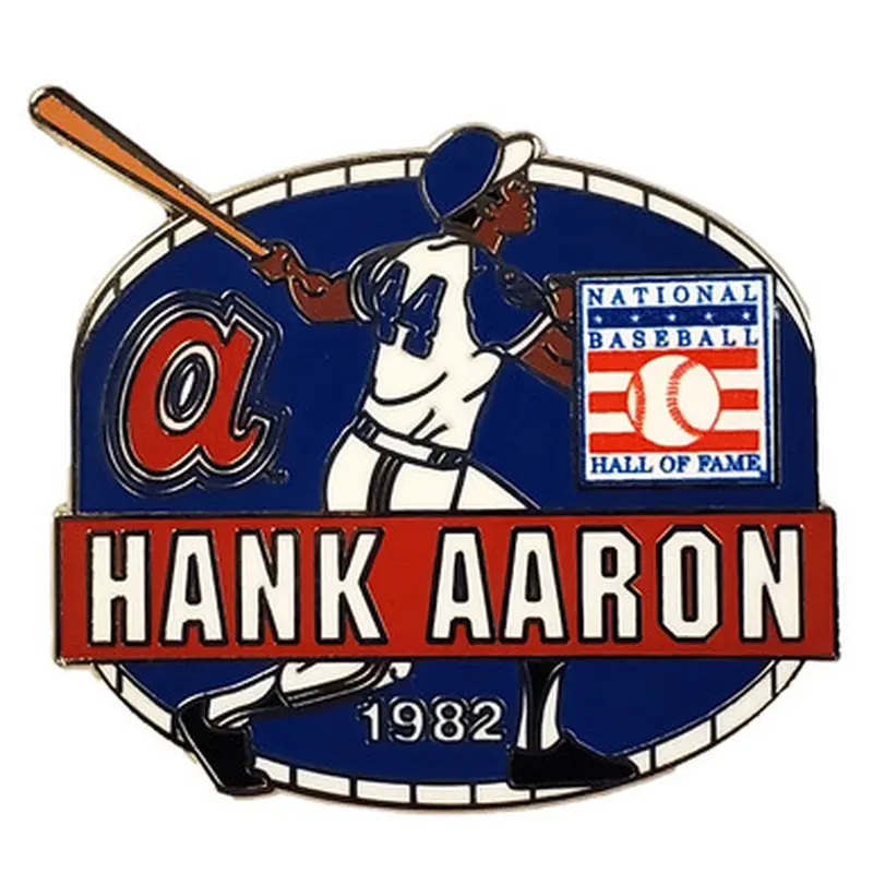 Hank Aaron Atlanta Braves Hall of Fame Class of 1982 Collectors Pin 