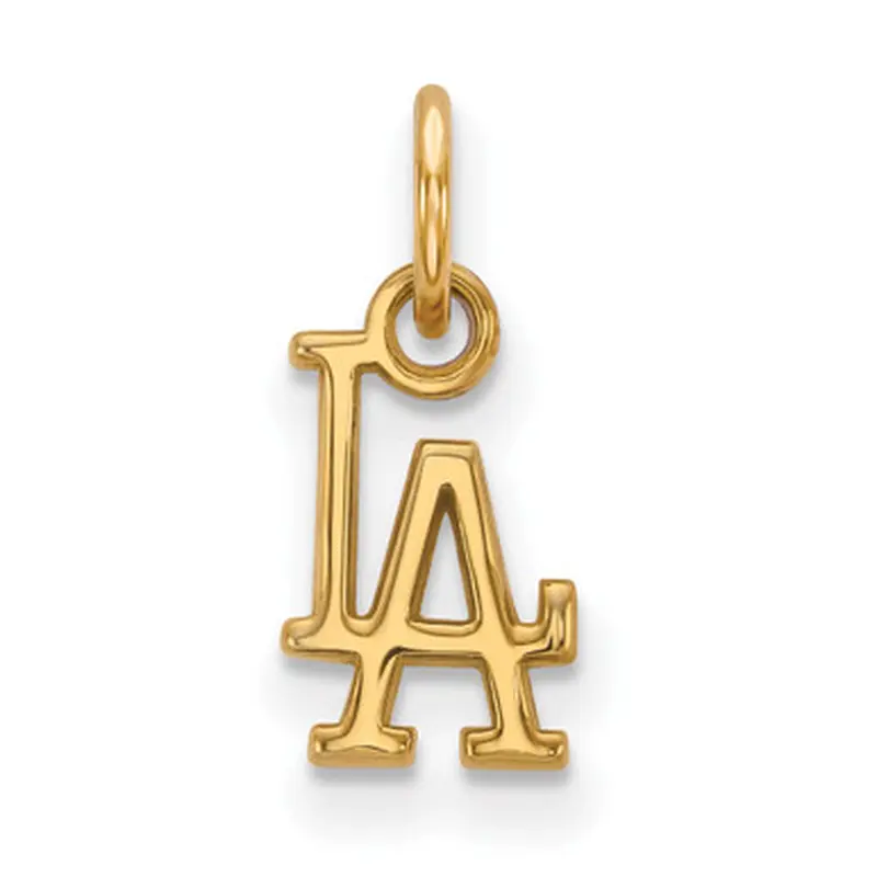 LogoArt Los Angeles Dodgers 10k Gold Logo Extra Small Pendant 