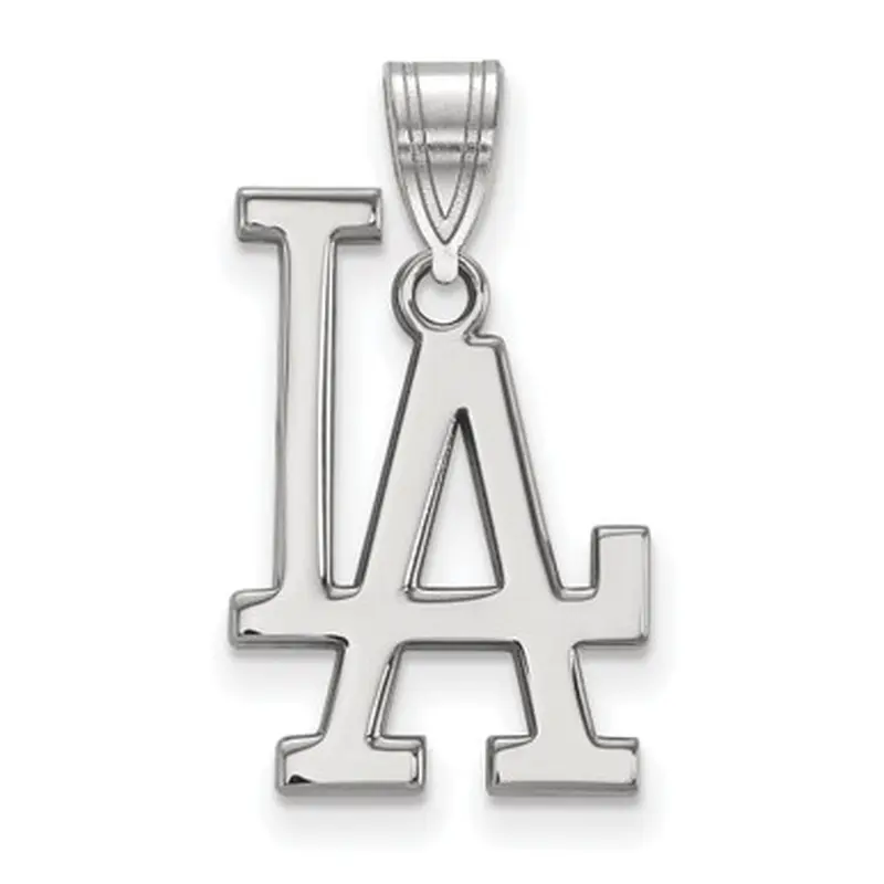 LogoArt Los Angeles Dodgers Sterling Silver Large Pendant 
