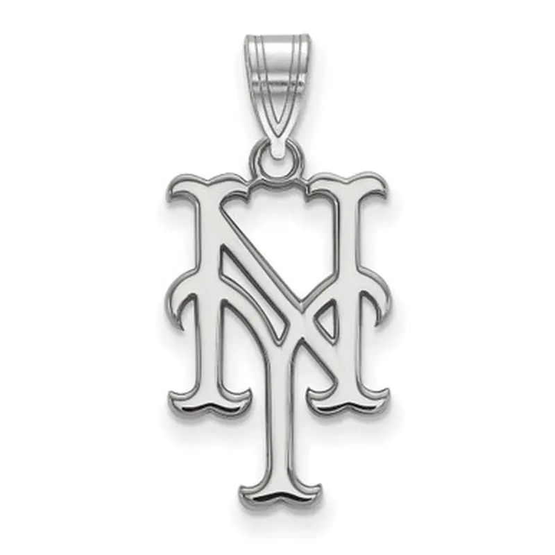 LogoArt New York Mets Sterling Silver Large Pendant 