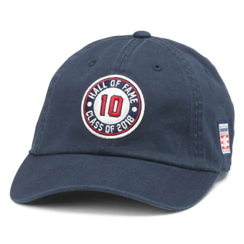 Mens Chipper Jones Signature and Jersey Number Navy Adjustable Cap 
