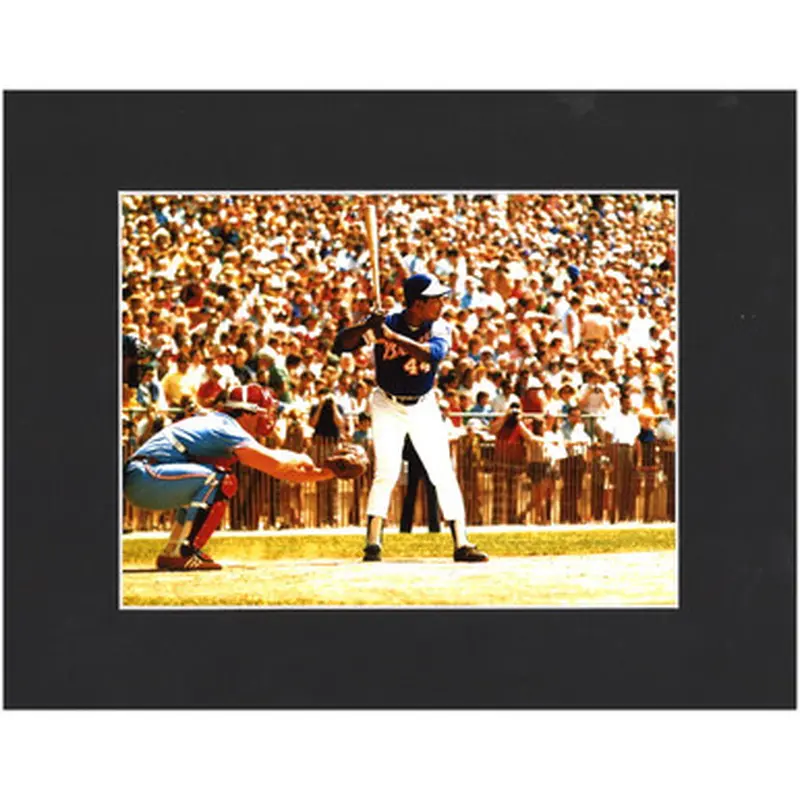 Matted 8x10 Photo Hank Aaron HOF Game 