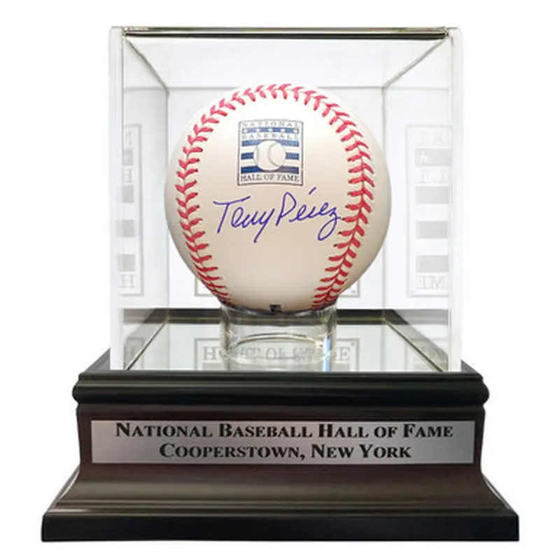 Tony Perez Autographed Hall of Fame Logo Baseball with Case (HOF) 