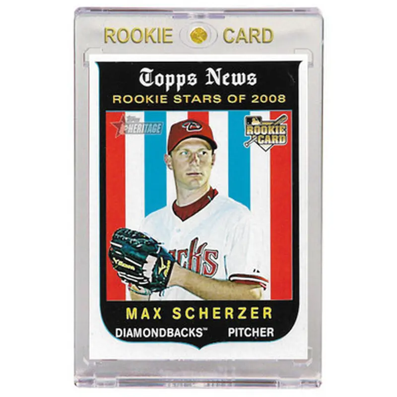 Max Scherzer Arizona Diamondbacks 2008 Topps Heritage # 519 Rookie Card 