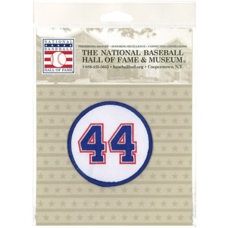 Hank Aaron # 44 Jersey Number Embroidered Patch 