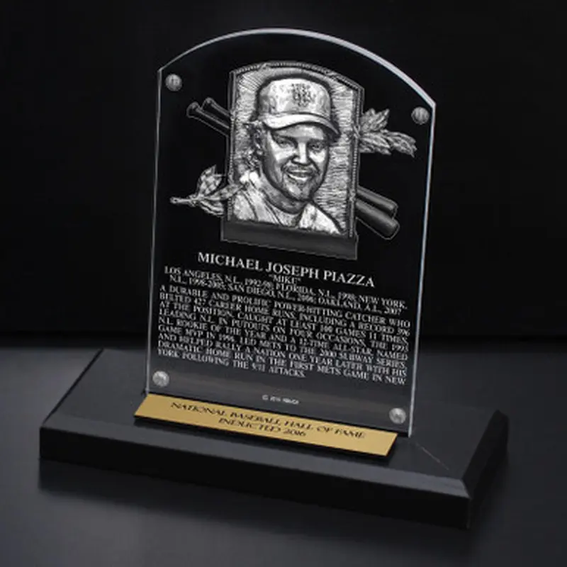 Mike Piazza Acrylic Replica Hall of Fame Plaque 