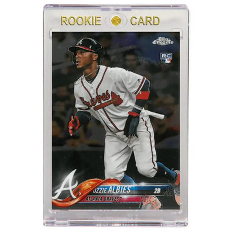 Ozzie Albies Atlanta Braves 2018 Topps Chrome # 72 Rookie Card 