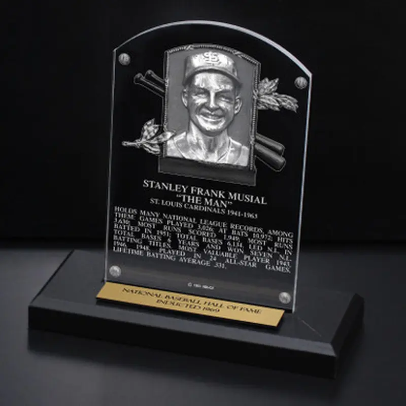 Stan Musial Acrylic Replica Hall of Fame Plaque 