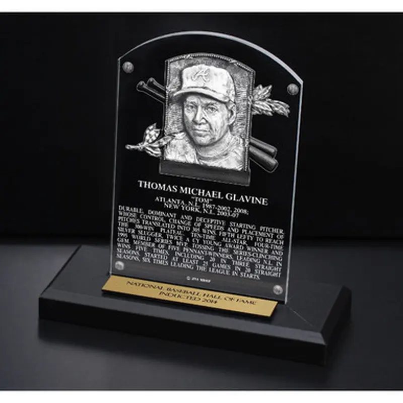 Tom Glavine Acrylic Replica Hall of Fame Plaque 