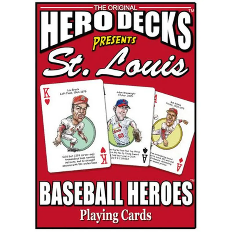Hero Decks Caricature Playing Cards For St. Louis Cardinals Fans 