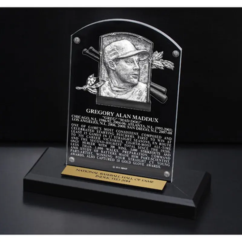 Greg Maddux Acrylic Replica Hall of Fame Plaque 