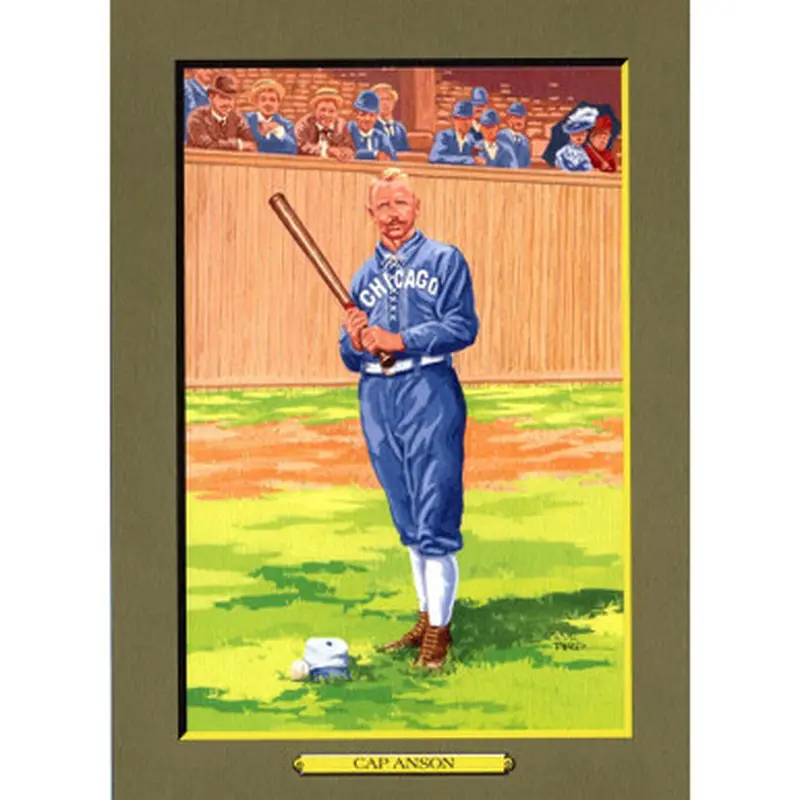 Cap Anson Perez-Steele Hall of Fame Great Moments Limited Edition Jumbo Postcard # 96 