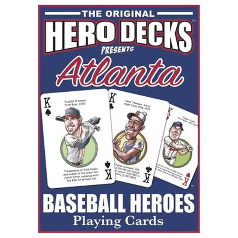Hero Decks Caricature Playing Cards For Atlanta Braves Fans 