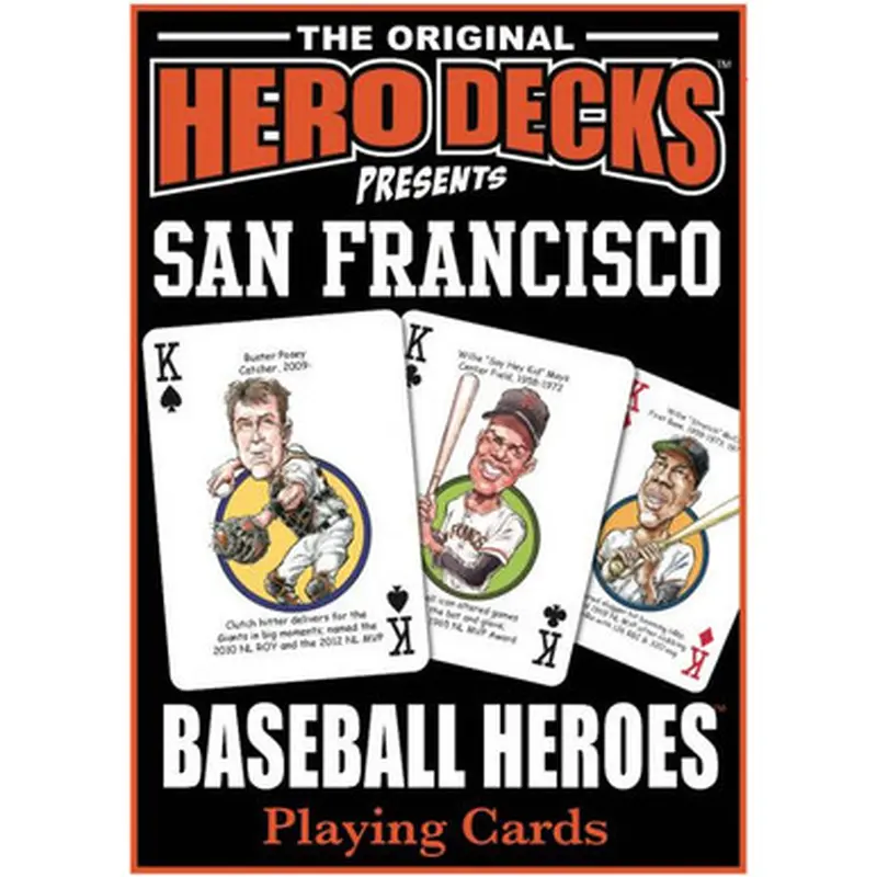 Hero Decks Caricature Playing Cards For San Francisco Giants Fans 