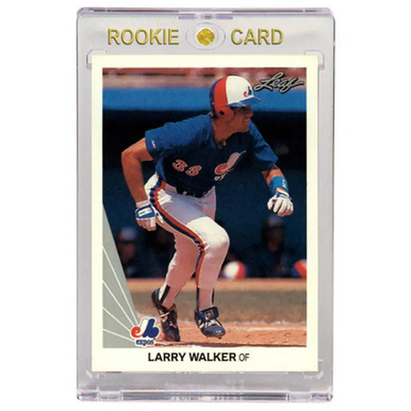 Larry Walker Montreal Expos 1990 Leaf # 325 Rookie Card 