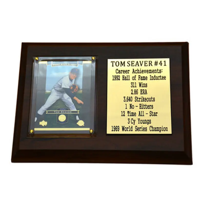 Tom Seaver New York Mets 8" x 6" Baseball Card Deluxe Plaque 
