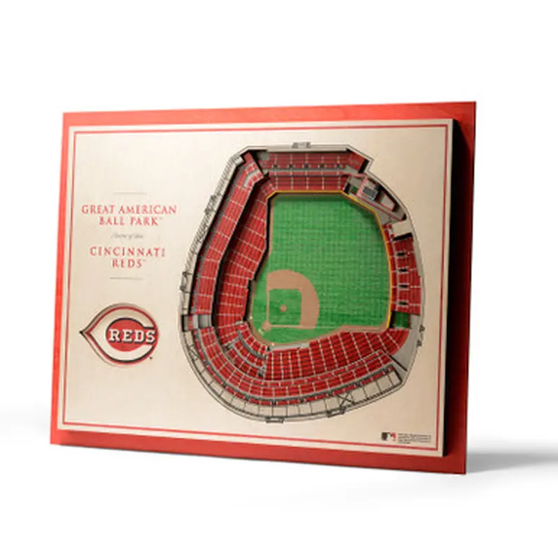 Cincinnati Reds 5 Layer 17 x 13 StadiumViews 3D Wall Art 