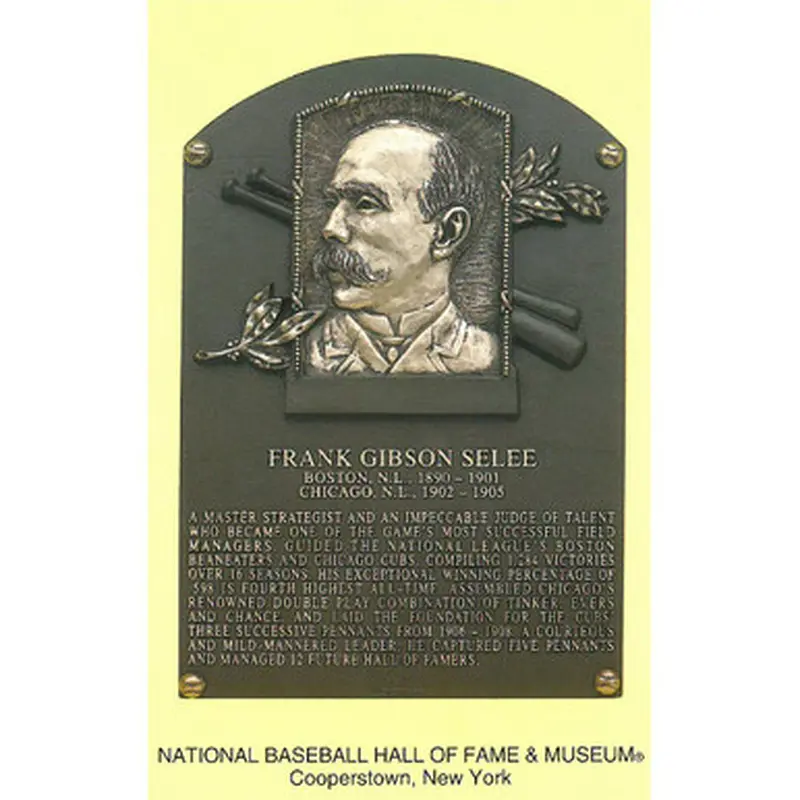 Frank Selee Baseball Hall of Fame Plaque Postcard 