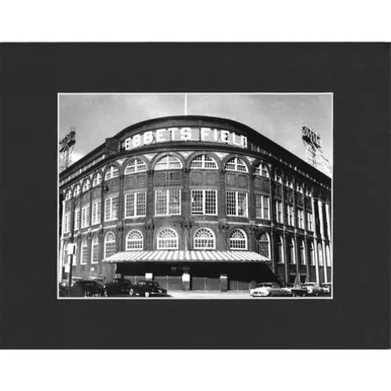 Matted 8x10 Photo- Ebbets Field 