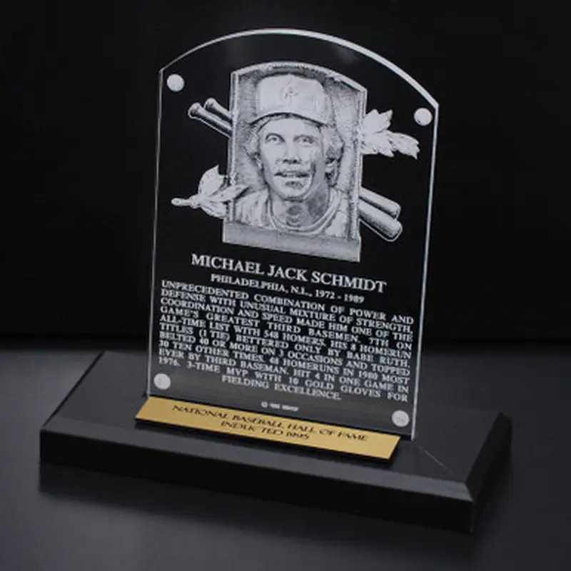 Mike Schmidt Acrylic Replica Hall of Fame Plaque 