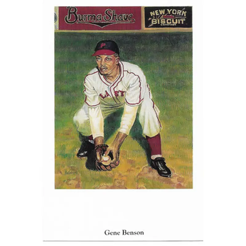 Gene Benson 1991 Ron Lewis Negro Leagues Fine Art Postcard # 27 