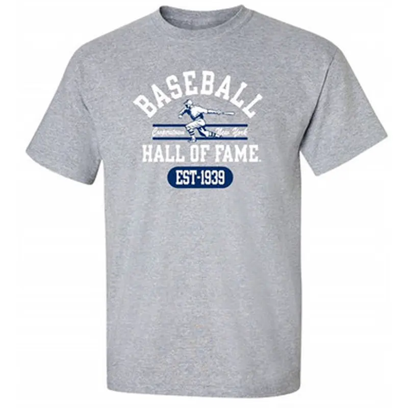 Men's Baseball Hall of Fame Gray State Champ T-Shirt Size L