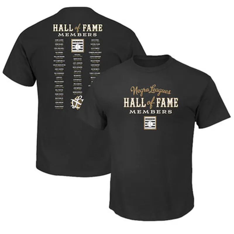 Mens Teambrown Negro Leagues Hall of Famer Roster T-Shirt (2022) Size L