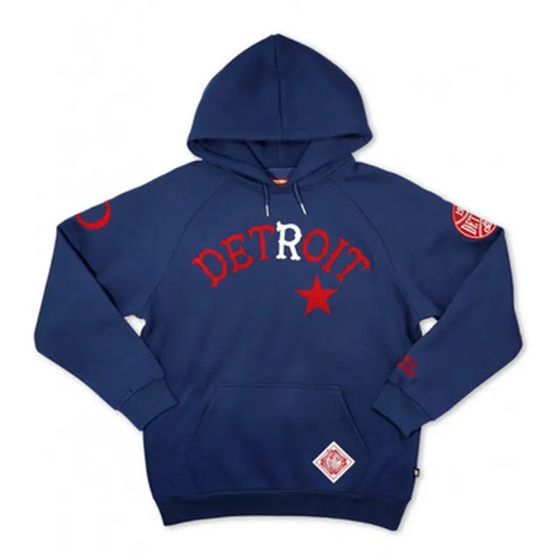 Detroit Stars Negro League Heritage Dark Royal Hooded Sweatshirt Size XL