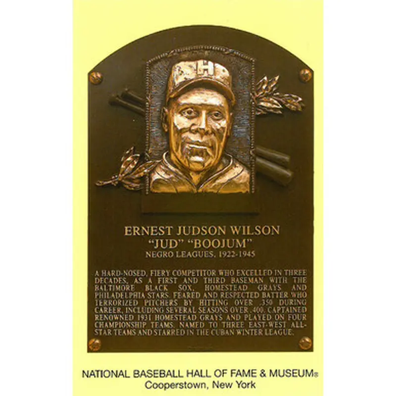 Jud Wilson Baseball Hall of Fame Plaque Postcard 