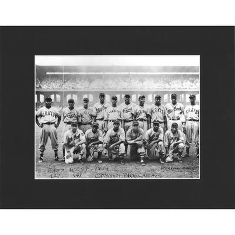 Matted 8x10 Photo- Negro Leagues East-West Game 1939 