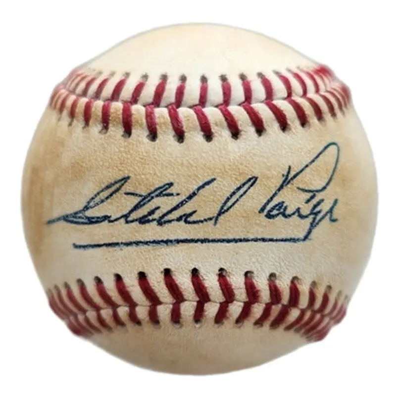 Satchel Paige HOF Replicas Reproduction Autographed 1940s Baseball 